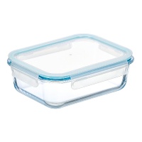 Tupper-Rechteckdose aus Borosilikatglas, 1,5 l