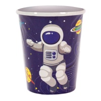 Sammelbecher Astronaut 9 x 8 cm - 8 Stück