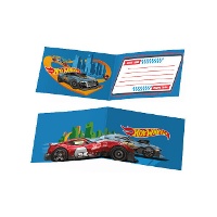 Hot Wheels Einladungskarten - 6 Stück