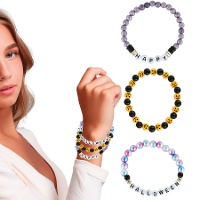 Sortierte Halloween-Armbänder - 3 Stück