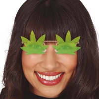 Rahmenlose Marihuanablatt-Brille