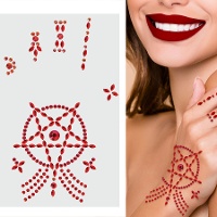 Satanische Klebejuwelen für die Hand