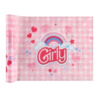Tischläufer in Girly-Rosa, 30 cm - 5 m