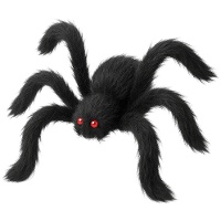 Schwarze Spinne, 1,50 m, mit roten Augen