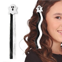 Geisterhaarsträhne in Schwarz und Weiß