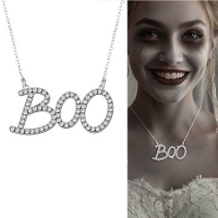 Boo-Halskette mit Edelsteinen
