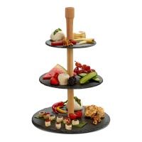Snackregal aus Schiefer - 3 Etagen