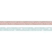 Weihnachts-Washi-Tape-Motive - 2 Stück.