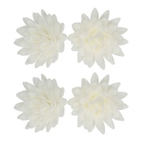Essbare Waffelblumen von weißer Aster, 5,5 cm - FunCakes - 14 cm