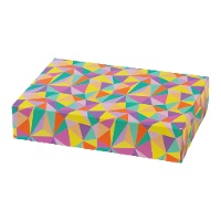 Geschenkbox 23,5 x 16 x 5 cm - Kaleidoskop-Küken