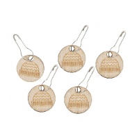 Holz-Maschenmarkierer in Mützenform - Milward - 10 Stück