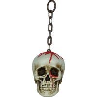 Blutiger Totenkopf-Anhänger mit 40 cm Kette