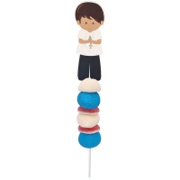 Kommunion-Spieß mit Jungenfigur, 45 g