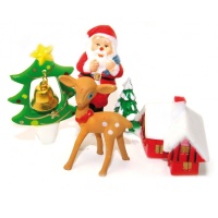 Picks mit Weihnachtsmotiven - Scrapcooking - 4 Stk.