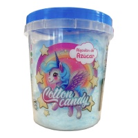 Magisches blaues Einhorn Zuckerwatte 40 g - 1 Stück