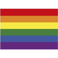 Essbare Oblate im LGBTQI-Design, 21 x 14,8 cm