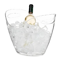 Eiskübel 34 x 25 x 26 cm, geschwungene Form mit zwei Griffen