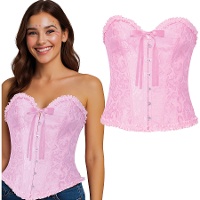 Klassisches Bustier mit Spitzenbesatz für Damen