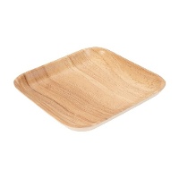 Quadratische Holzablage 20 cm - DCasa