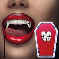 Vampirzähne mit Kreuz