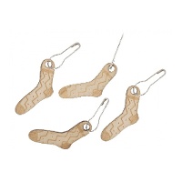 Maschenmarkierer aus Holz in Sockenform - Milward - 10 Stück