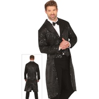 Herren Frackjacke mit Pailletten