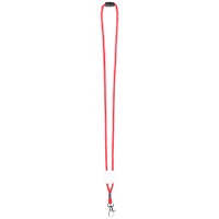 Farbiges Lanyard mit Haken und Mittelplakette - 1 Stück