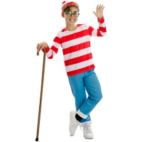 Kostüm für Kinder als Reisender mit Mütze