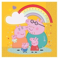 Peppa Pig 'Liebe' Servietten, 16,5 x 16,5 cm - 16 Stück