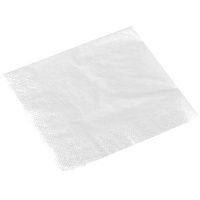Weiße Servietten 19 cm - 50 Stück