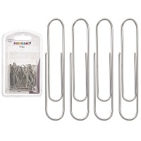 Große silberne Clips - 35 Stück