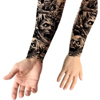 Temporäres Zombie-Tattoo