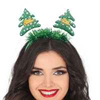Weihnachtsbaum-Diadem mit Sternen
