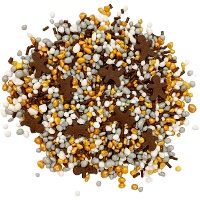 Zuckerstreusel mit Lebkuchenfiguren und Knusperstückchen, 100 g
