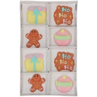 Zuckerfiguren von Cute Christmas - Wilton - 8 Stück