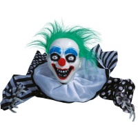 Verrückter Krabbelclown mit Licht, Sound und Bewegung 65 cm