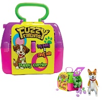 Transportbox mit Hundewelpen und Karamellen - 15 gr
