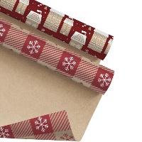 Klassisches Weihnachtsgeschenkpapier 2 x 0,70 m - 1 Einheit
