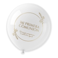 Latexballon Kommunion Weizen 90 cm - 1 Stück
