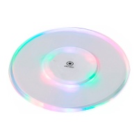 Untersetzer mit 6 LEDs zur Beleuchtung von Getränken, 10 cm