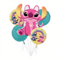 Bouquet mit Stitch und Angel - 5 Stück