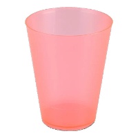 Farbige Plastikbecher, 500 ml, breit - 4 Stück