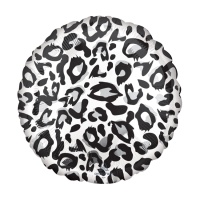 Weißer runder Ballon mit Leopardenmuster 43 cm - Anagramm