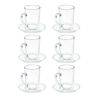 200 ml Kaffeebecher mit Untertasse - 6 Services