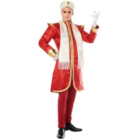 Bollywood Hindu Kostüm für Männer Rot