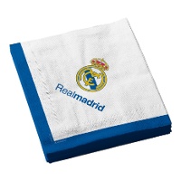 Servietten von Real Madrid in Weiß, 16,5 x 16,5 cm - 12 Stück