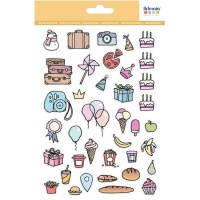 Feier-Sticker - 1 Blatt