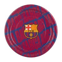 FC Barcelona-Teller 18 cm - 8 Stück