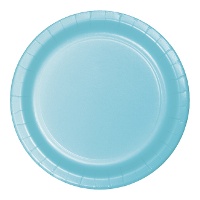 22,2 cm bunte Pappteller - 8 Stück.