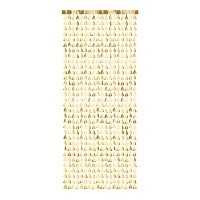 Goldener dekorativer Weihnachtsbaumvorhang 2,45 x 1 m